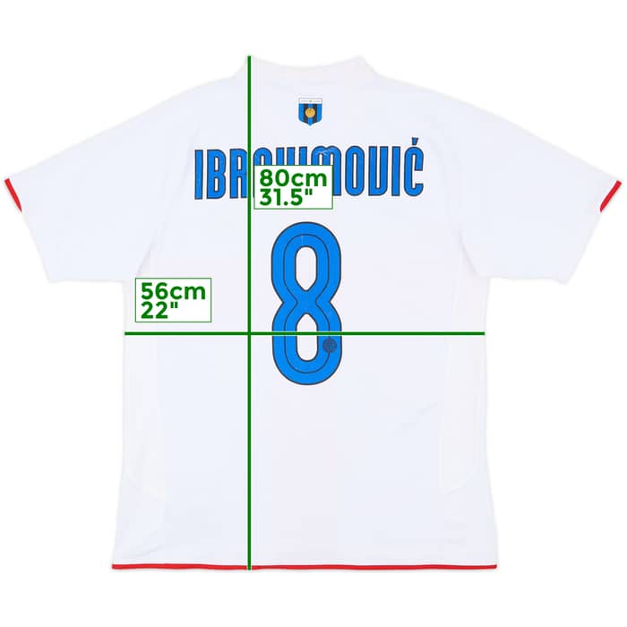 2007-08 Inter Milan Centenary Away Shirt Ibrahimovic #8 - 6/10 - (L)