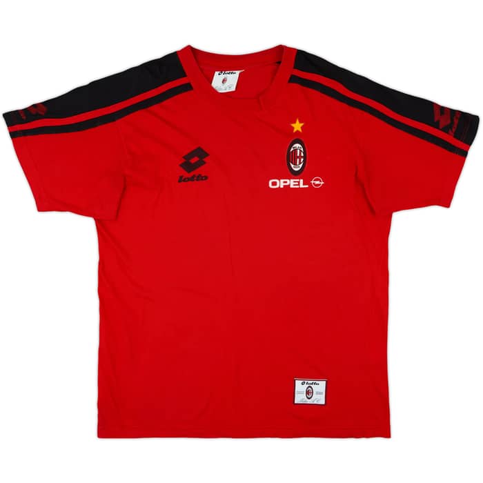 1997-98 AC Milan Lotto Cotton Tee - 7/10 - (XXL)