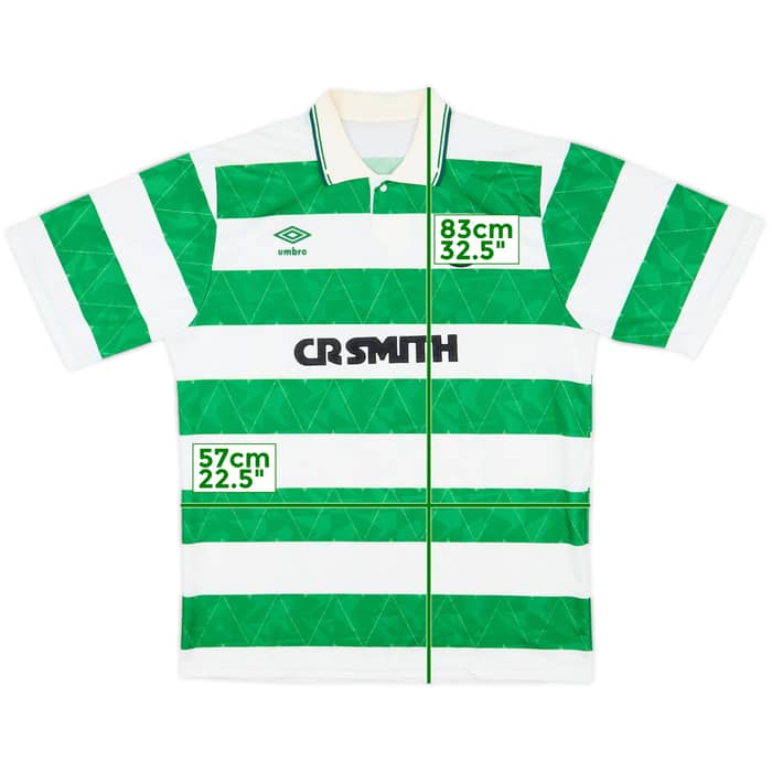 1989-91 Celtic Home Shirt - 8/10 - (L)
