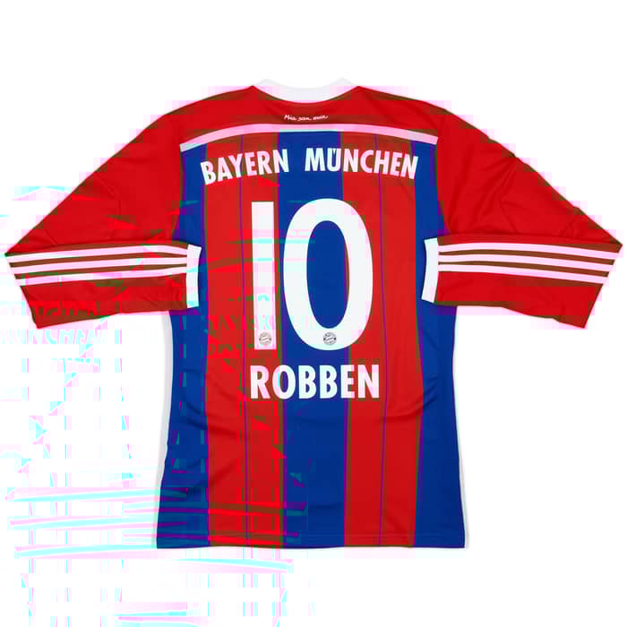 2014-15 Bayern Munich Home L/S Shirt Robben #10 - 10/10 - (S)