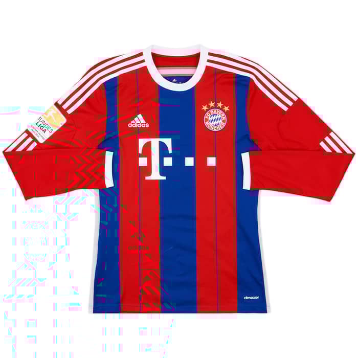 2014-15 Bayern Munich Home L/S Shirt Robben #10 - 10/10 - (S)