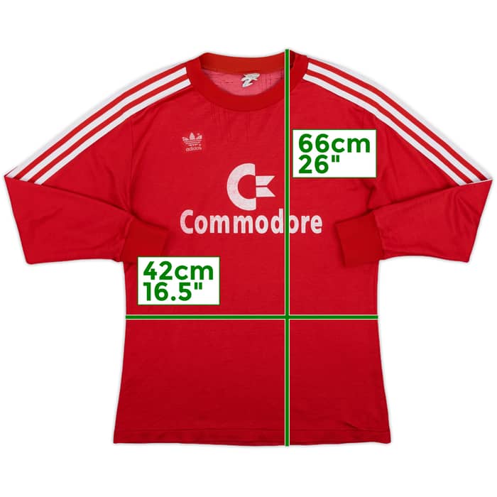 1984-89 Bayern Munich Home L/S Shirt - 6/10 - (S)