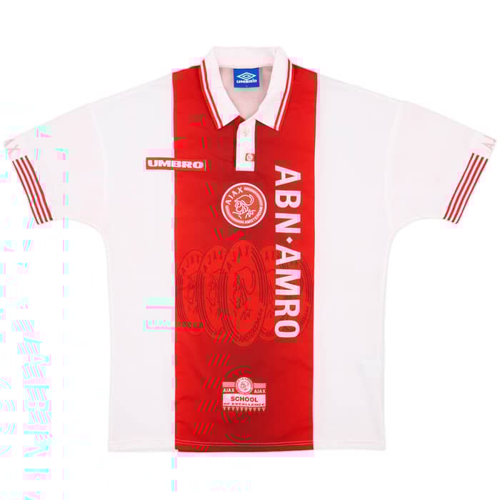 1997-98 Ajax Home Shirt F.De Boer #4 - 9/10 - (L)