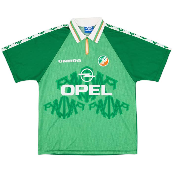 1996-98 Ireland Home Shirt Keane #6 - 8/10 - (L)