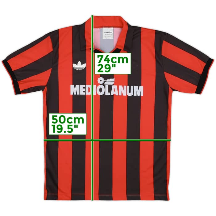 1991-92 AC Milan Home Shirt - 6/10 - (S)