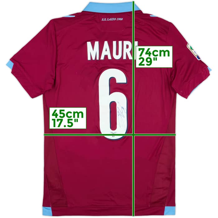 2014-15 Lazio Signed Away Shirt Mauri #6 - 8/10 - (M)