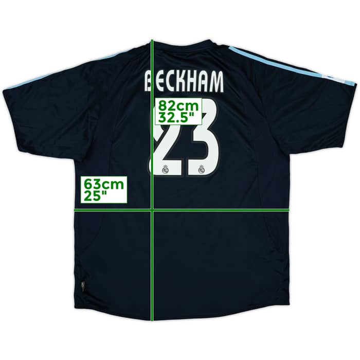 2003-04 Real Madrid Away Shirt Beckham #23 - 10/10 - (XL)