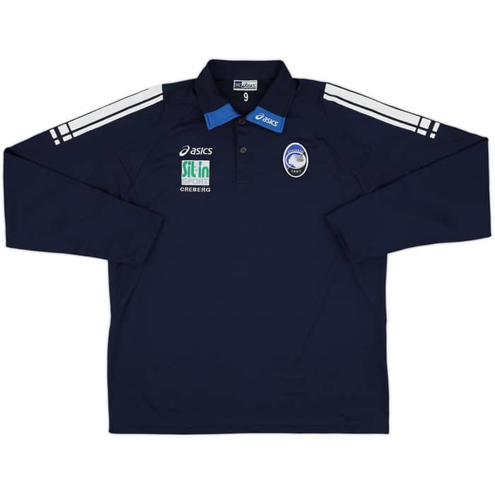 2006-07 Atalanta Player Issue Asics Training L/S Shirt #9 - 9/10 - (XL)
