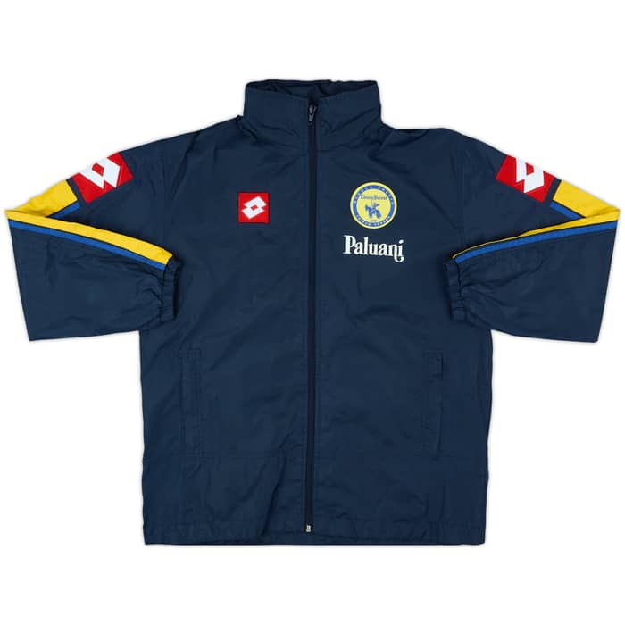 2003-04 Chievo Verona Lotto Hooded Rain Jacket - 9/10 - (M.Boys)