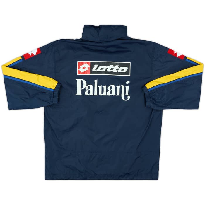 2003-04 Chievo Verona Lotto Hooded Rain Jacket - 9/10 - (M.Boys)