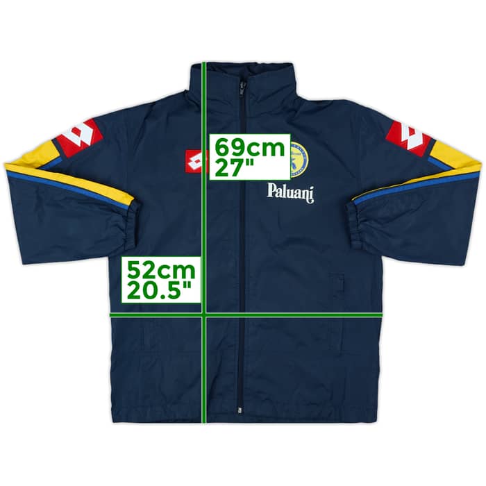2003-04 Chievo Verona Lotto Hooded Rain Jacket - 9/10 - (M.Boys)