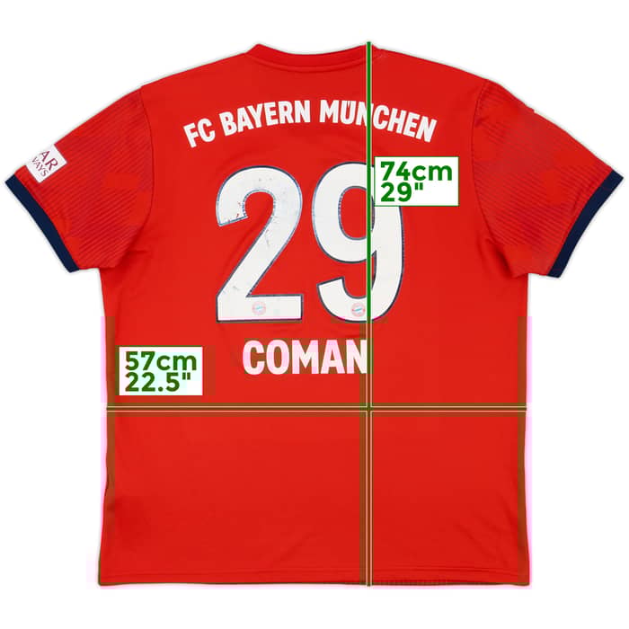 2018-19 Bayern Munich Home Shirt Coman #29 - 6/10 - (L)