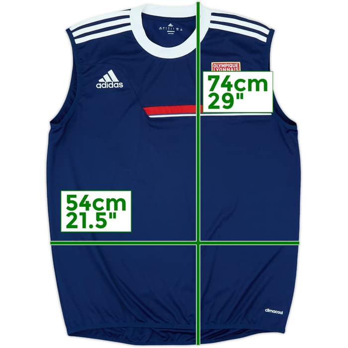 2013-14 Lyon adidas Training Vest - 10/10 - (L/XL)
