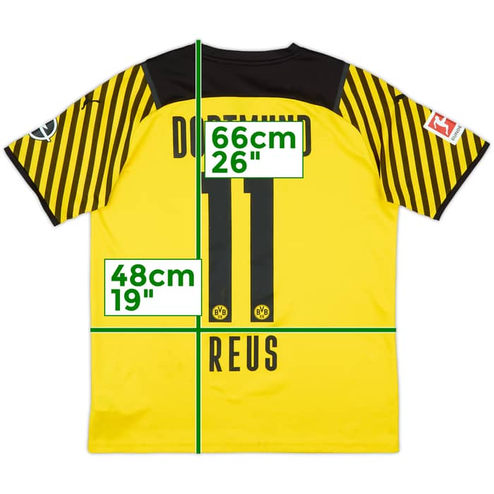 2021-22 Borussia Dortmund Home Shirt Reus #11 - 6/10 - (XL.Boys)