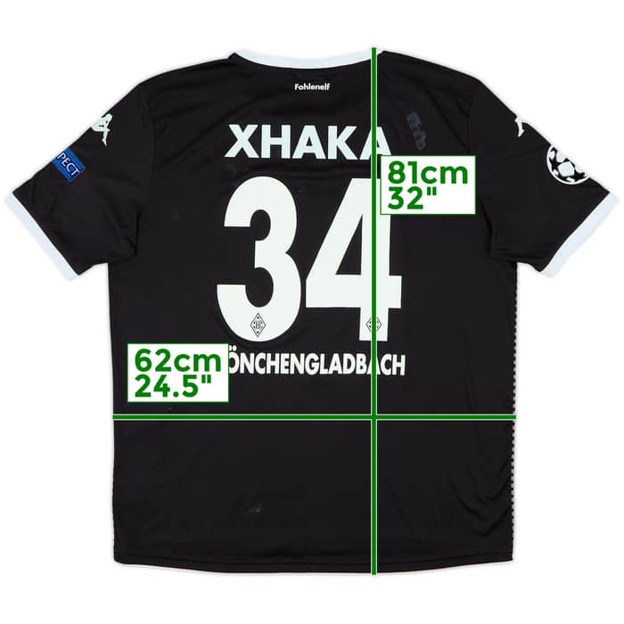 2015-16 Borussia Monchengladbach European Home Shirt Xhaka #34 - 5/10 - (XXL)