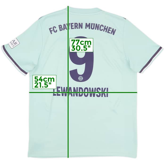 2018-19 Bayern Munich Away Shirt Lewandowski #9 - 8/10 - (L)