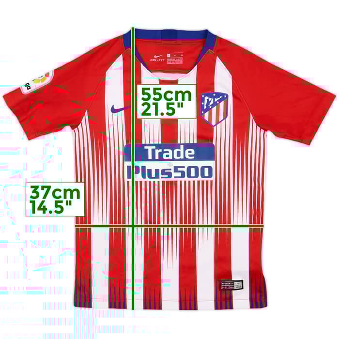 2018-19 Atletico Madrid Home Shirt - 7/10 - (S.Boys)