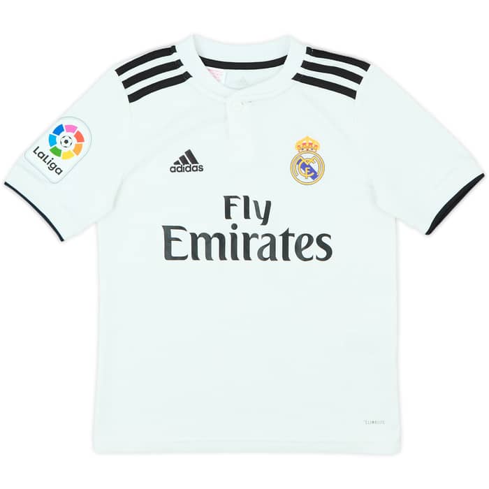 2018-19 Real Madrid Home Shirt - 8/10 - (S.Boys)