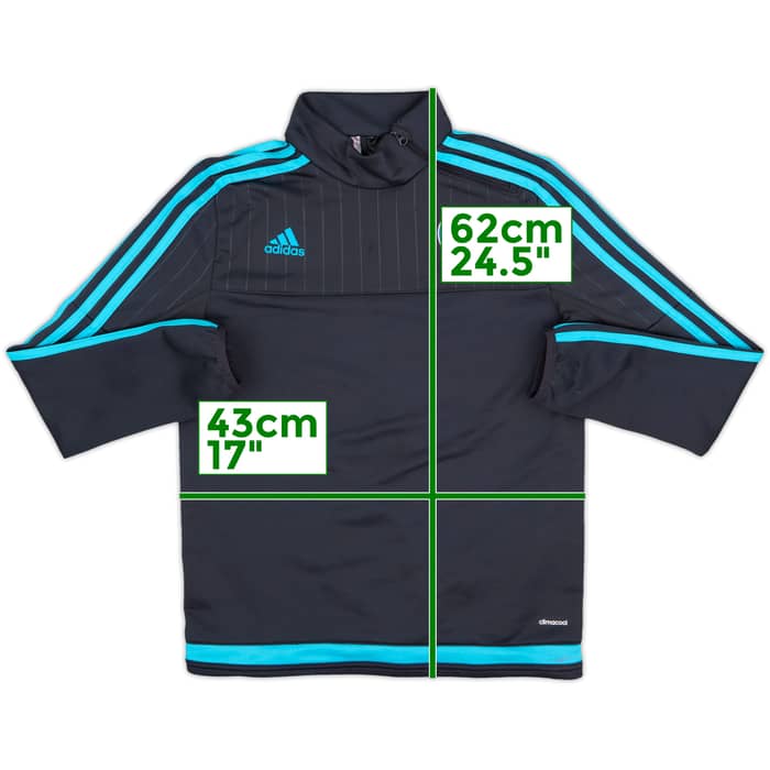 2015-16 Schalke adidas 1/4 Zip Drill Top - 8/10 - (M.Boys)