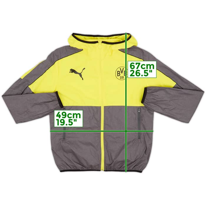 2013-14 Borussia Dortmund Puma Hooded Track Jacket - 8/10 - (S)