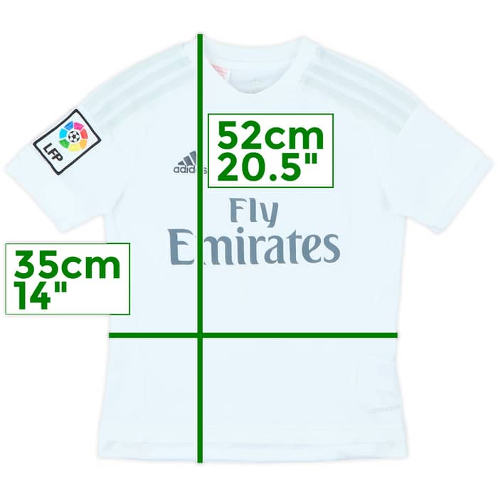 2015-16 Real Madrid Home Shirt - 7/10 - (S.Boys)