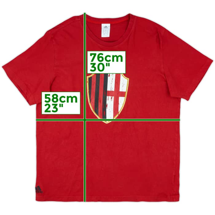 2013-14 AC Milan adidas Graphic Tee - 4/10 - (XL)