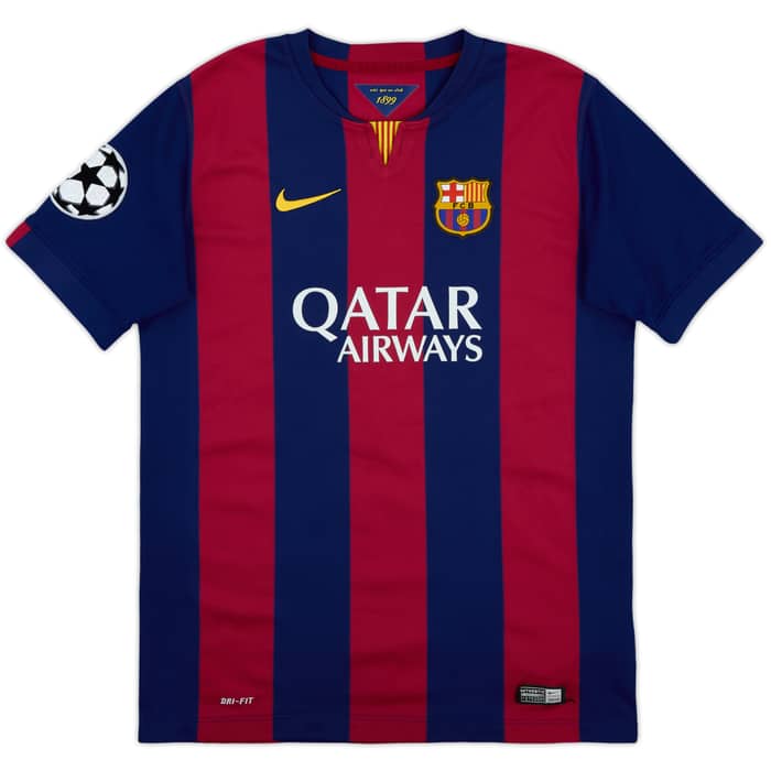 2014-15 Barcelona Home Shirt Messi #10 - 7/10 - (XL.Boys)