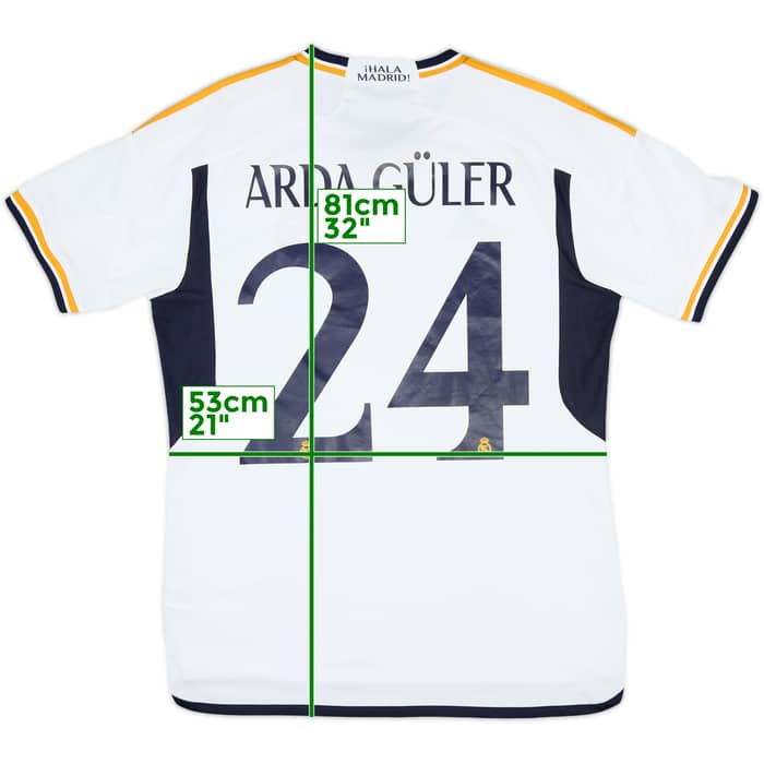 2023-24 Real Madrid Home Shirt Arda Guler #24 - 8/10 - (L)