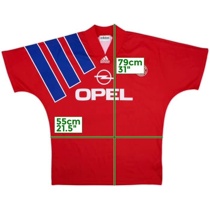 1991-93 Bayern Munich Home Shirt - 9/10 - (L/XL)