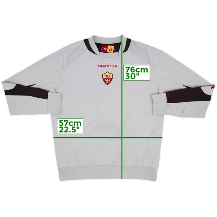 2005-06 Roma Diadora Sweat Top - 7/10 - (XL)