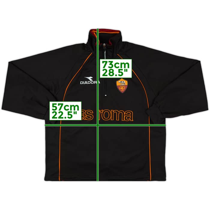 1999-00 Roma Diadora 1/4 Zip Drill Top - 8/10 - (XL)