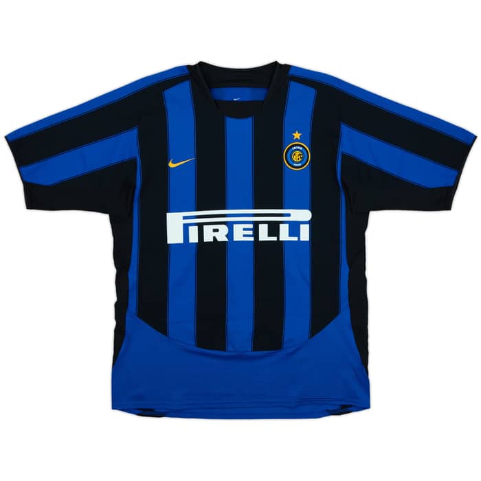 2003-04 Inter Milan Home Shirt J.Zanetti #4 - 9/10 - (M)