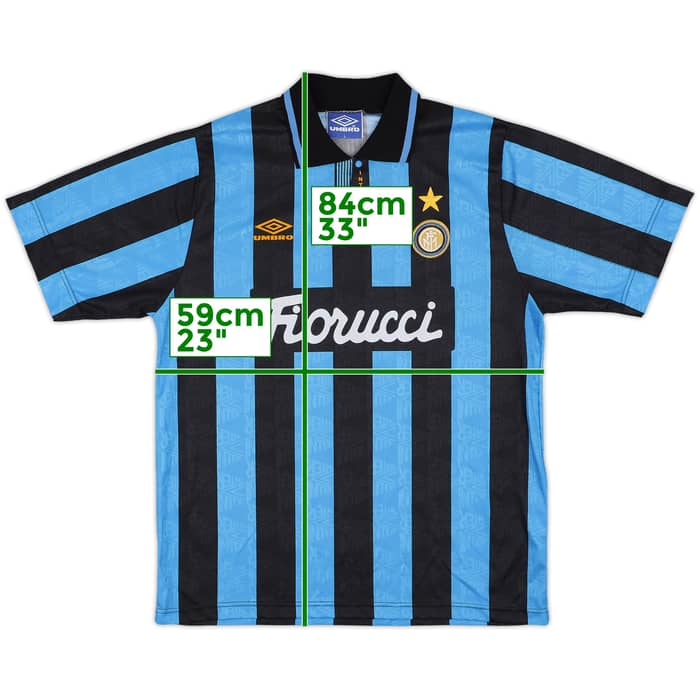 1992-94 Inter Milan Home Shirt - 9/10 - (L)