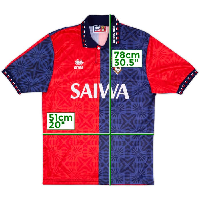 1992-94 Genoa Home Shirt - 8/10 - (M)