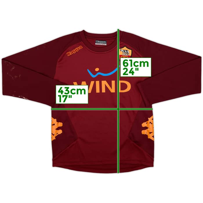 2008-09 Roma Kappa Training L/S Shirt - 4/10 - (L.Boys)