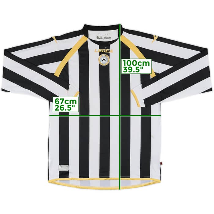 2010-11 Udinese Home L/S Shirt - 7/10 - (XXL)