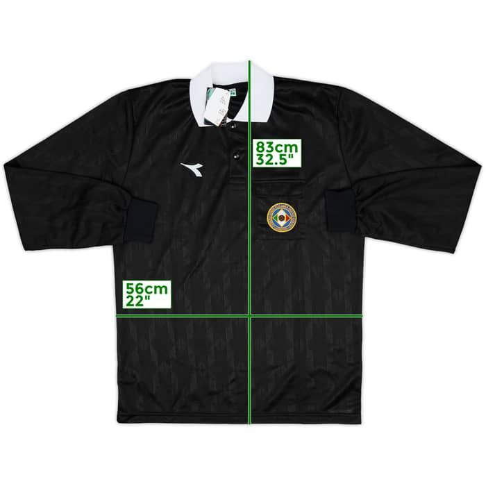 1990s Italy FIGC Diadora Referee L/S Shirt (XL)