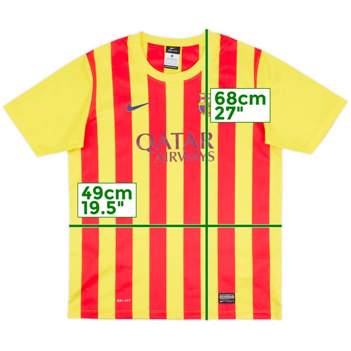 2013-15 Barcelona Basic Away Shirt - 5/10 - (XL.Boys)