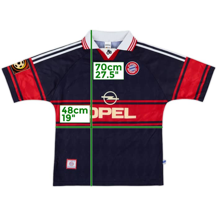 1997-99 Bayern Munich Home Shirt - 8/10 - (XL.Boys)