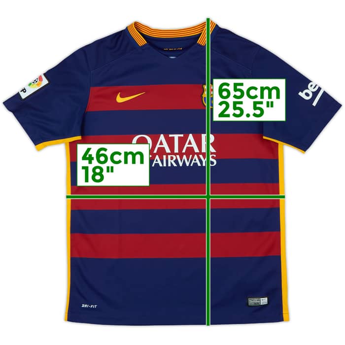 2015-16 Barcelona Home Shirt - 8/10 - (XL.Boys)