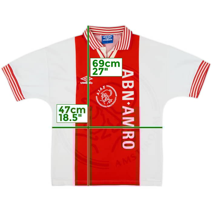 1995-96 Ajax Home Shirt - 8/10 - (Y)