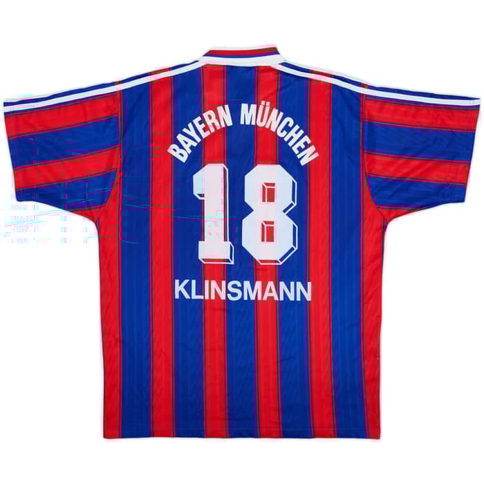 1995-97 Bayern Munich Home Shirt Klinsmann #18 - 4/10 - (L)