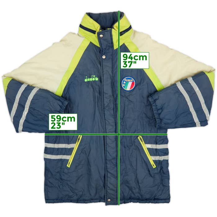 1990-92 Italy Diadora Padded Bench Coat - 5/10 - (XL)