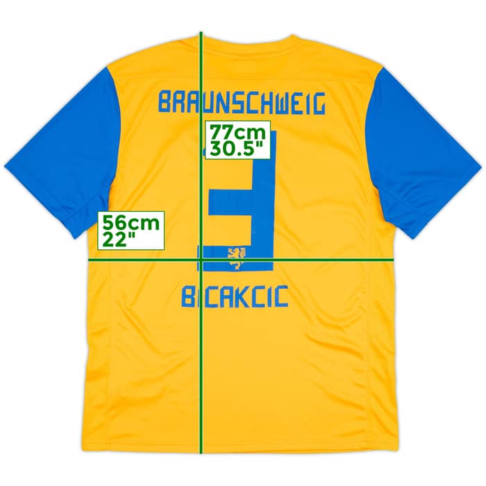 2013-14 Eintracht Braunschweig Home Shirt Bicakcic #3 - 8/10 - (L)