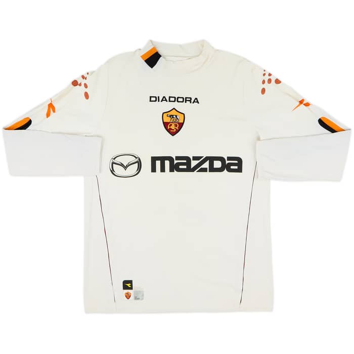 2003-04 Roma Away L/S Shirt Chivu #4 - 8/10 - (M)