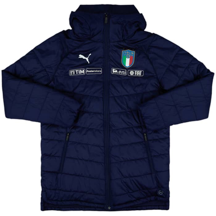 2018-19 Italy Puma Player Issue Padded Bench Coat - 10/10 - (M)