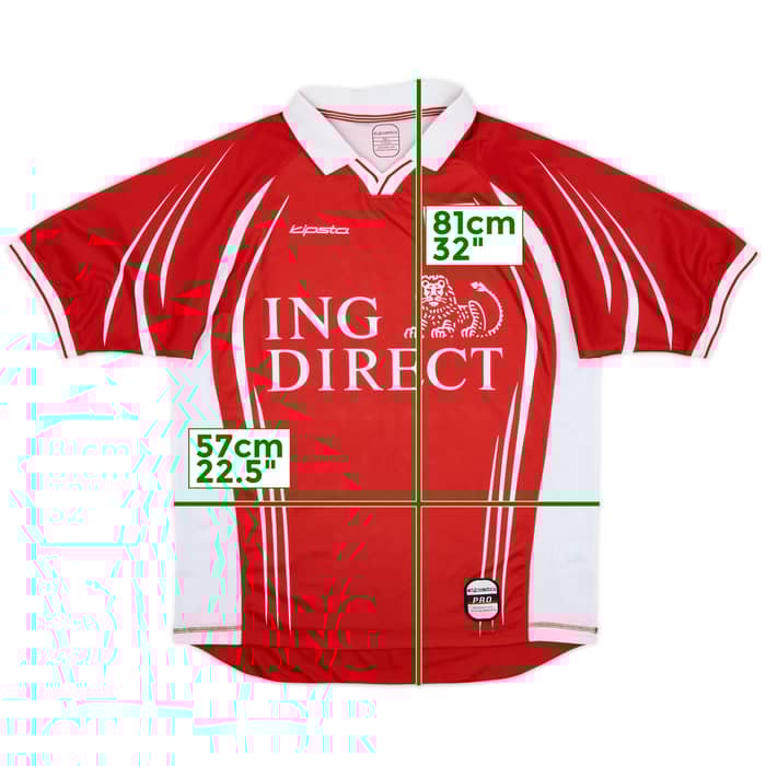 2001-02 Lille Home Shirt - 10/10 - (L)