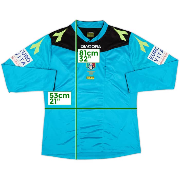 2015-16 Italy Diadora Referee L/S Shirt - 9/10 - (L)