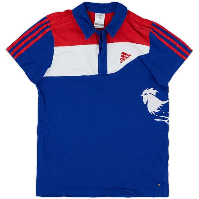 2007-08 France adidas 'Euro 2008' Polo Shirt - 9/10 - (Women's S)