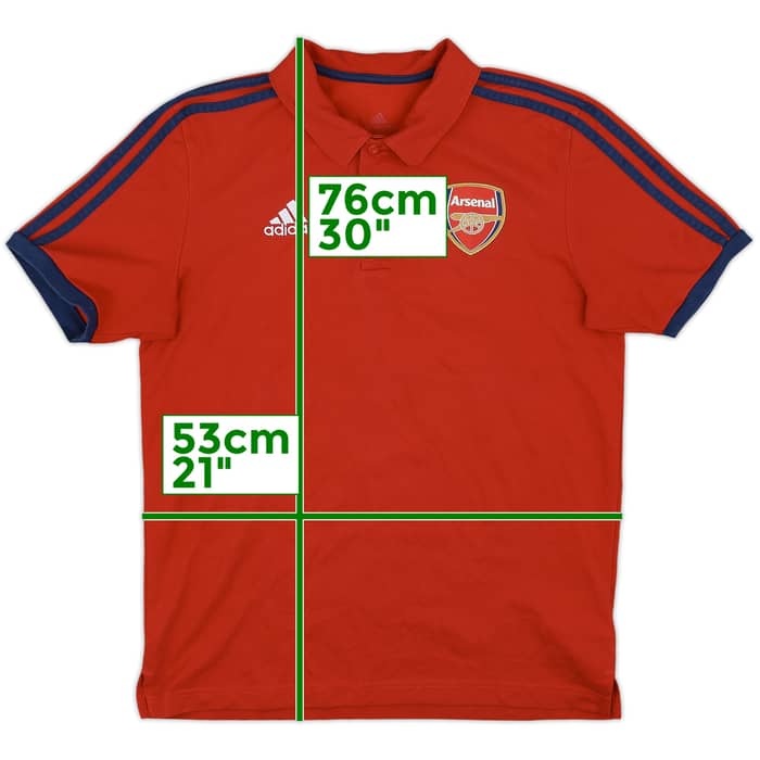2021-22 Arsenal adidas Polo Shirt - 9/10 - (S)